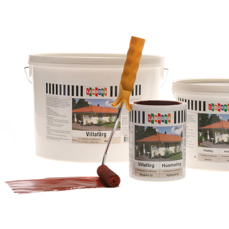 Acrylat Villafärg Helles Schwedenrot Stugröd