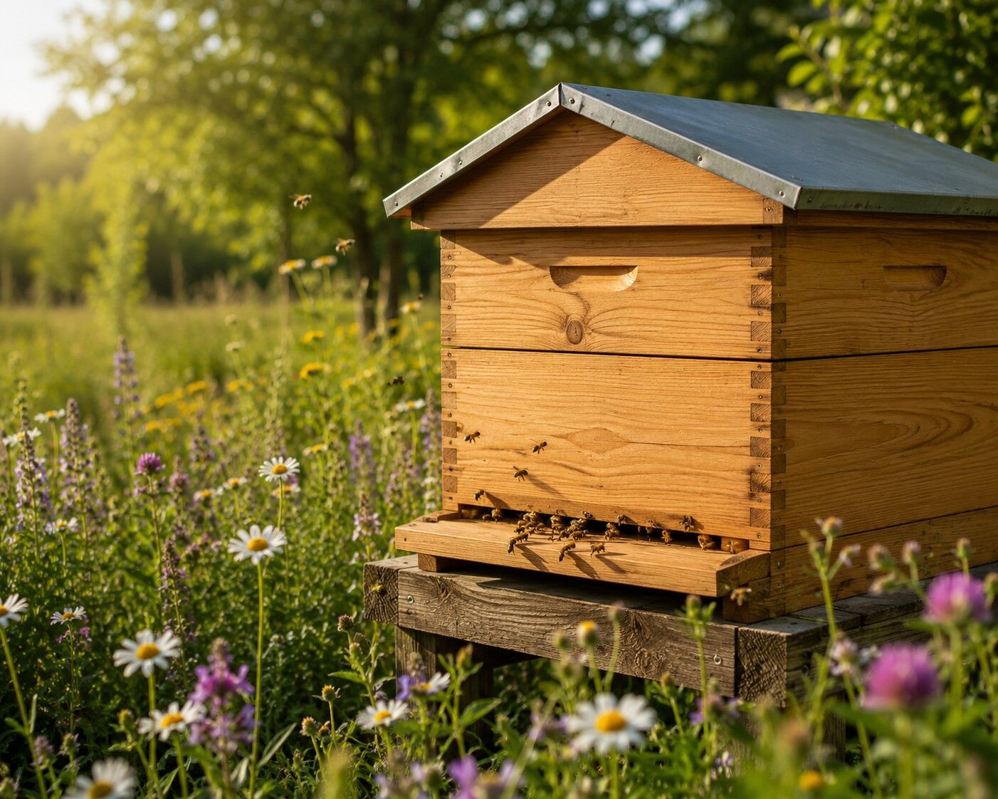 Reines_Leinoel_Bienenkasten_Wiese.jpg