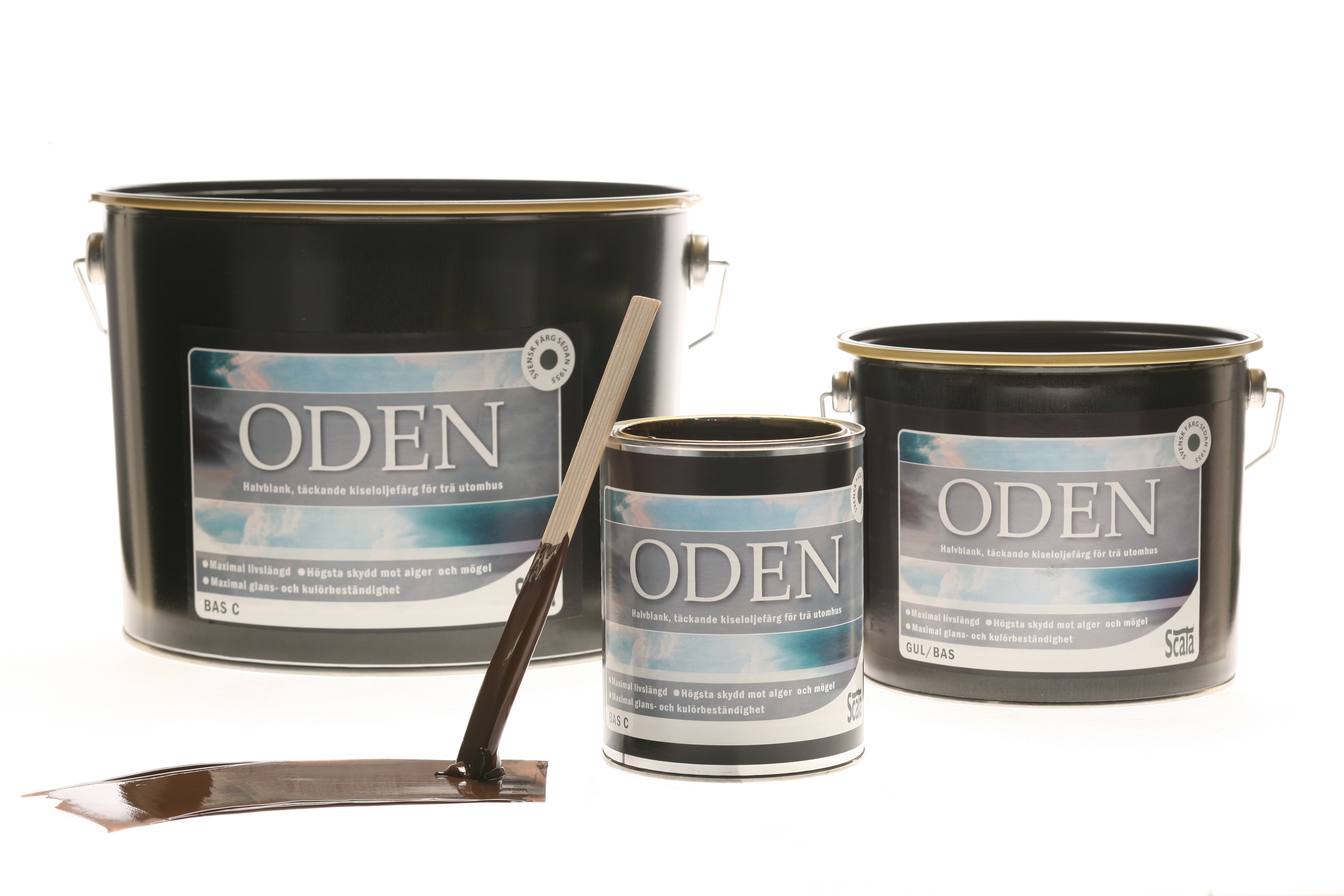Silikonalkydfarbe ODEN 2,82 l Holzgrau SONDERPOSTEN!